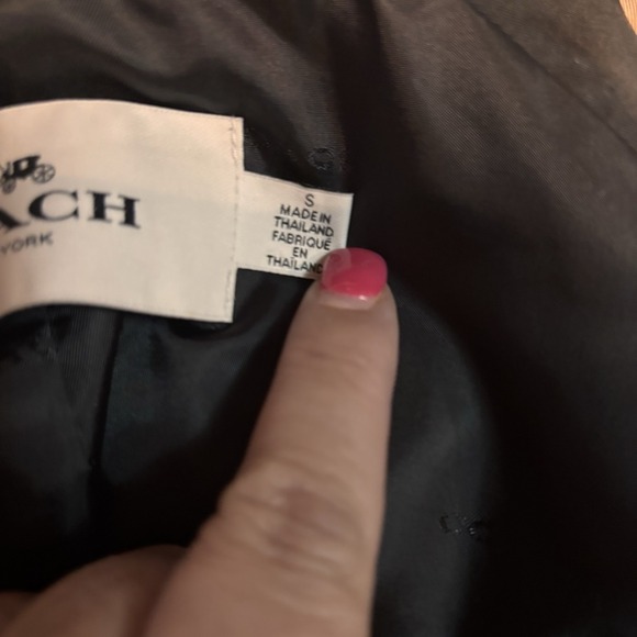 Coach F80650 Trench Coat Double Breasted Beige Jacket Belt Missing Size Small - Picture 7 of 9